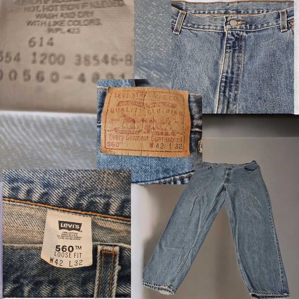 Vintage Levis 560 Jeans‎ Mens 40x31 Loose Tapered Leg USA  Y2K Year 2000 Comfort